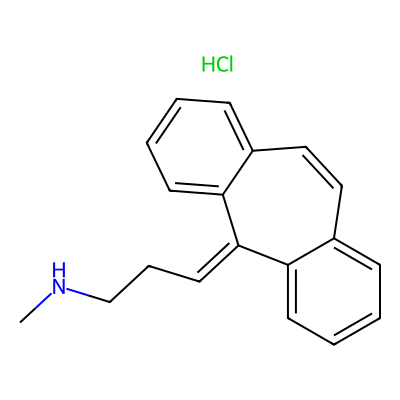 Chemical structure of Nortriptyline EP Impurity B HCl