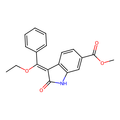 Chemical structure of Nintedanib Ethoxy Enolindole