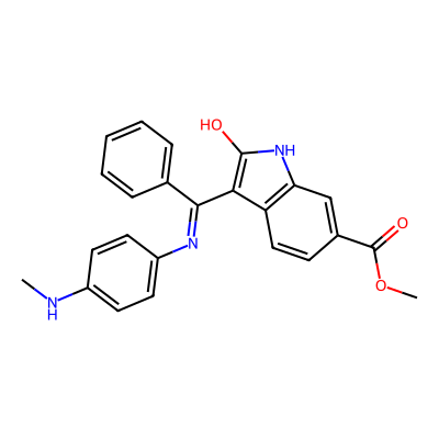 Chemical structure of Nintedanib N-Methyl aniline analog
