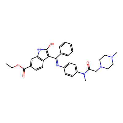 Chemical structure of Nintedanib Ethyl Ester