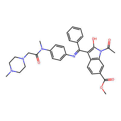 Chemical structure of Nintedanib N-Acetyl Impurity