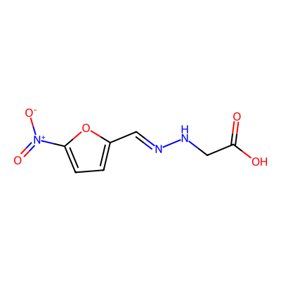 Chemical structure of Nitrofurantoin Impurity R