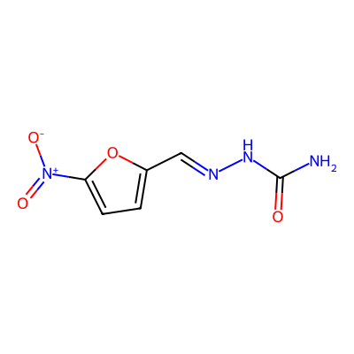 Chemical structure of Nitrofurazone