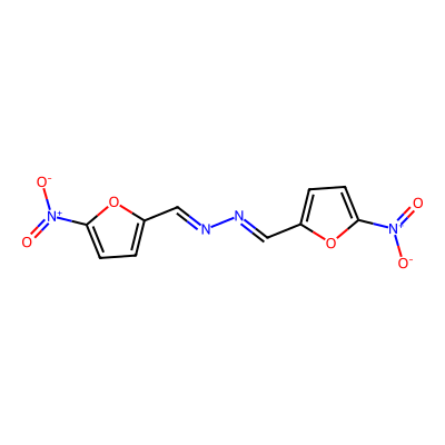 Chemical structure of 5-Nitrofurfural Azine