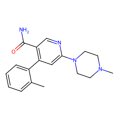 Chemical structure of 6-(4-Methylpiperazin-1-yl)-4-(o-tolyl)nicotinamide