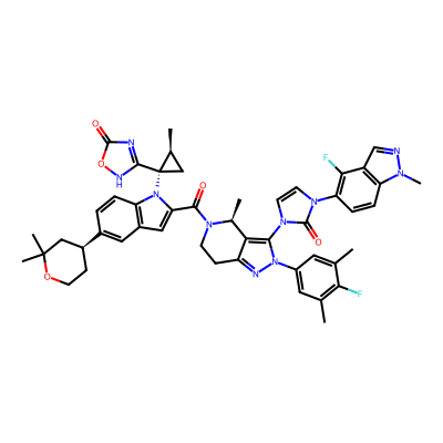 Chemical structure of Orforglipron