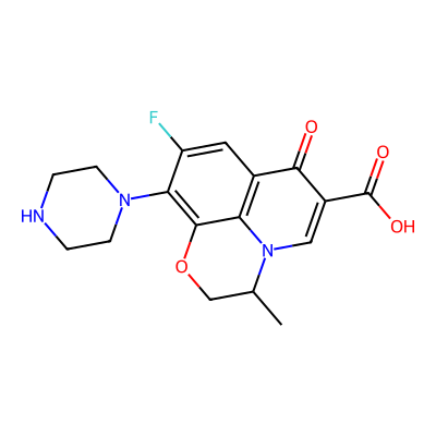 Chemical structure of Ofloxacin EP Impurity E