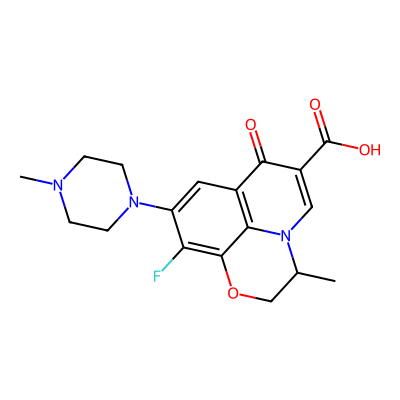 Chemical structure of Ofloxacin Impurity D