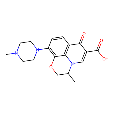 Chemical structure of Ofloxacin EP Impurity C