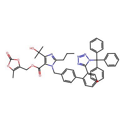 Chemical structure of Trityl Olmesartan Medoxomil