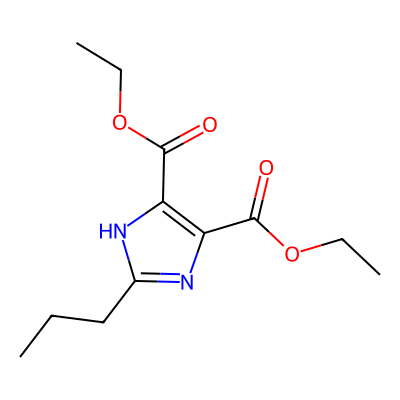 Chemical structure of Olmesartan Imidazole Diethyl Ester Impurity
