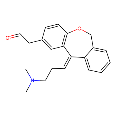 Chemical structure of Olopatadine Carbaldehyde