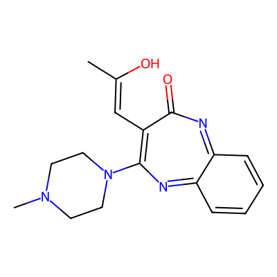 Chemical structure of Olanzapine Lactam Impurity