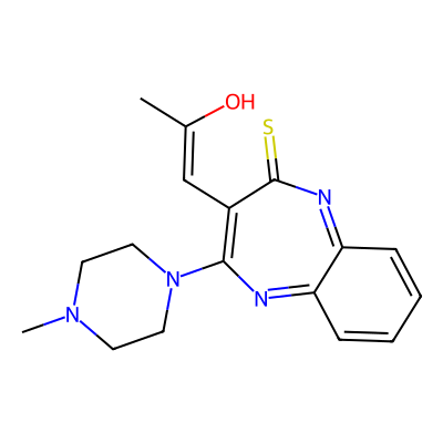 Chemical structure of Olanzapine Thiolactam Impurity