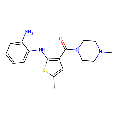 Chemical structure of Olanzapine Amino methanone Impurity