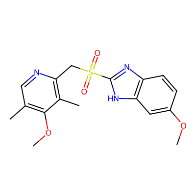 Chemical structure of Omeprazole Related Compound A