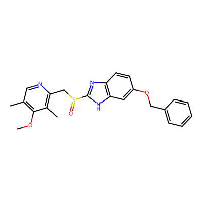 Chemical structure of 5-Benzyloxy omeprazole