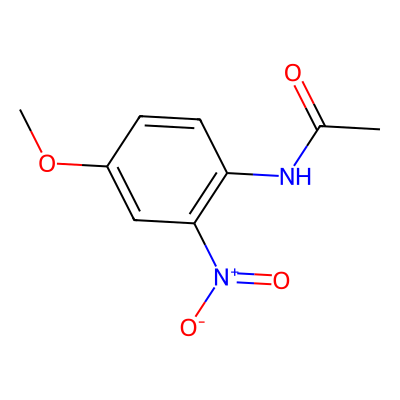 Chemical structure of N-(4-Methoxy-2-nitrophenyl)acetamide