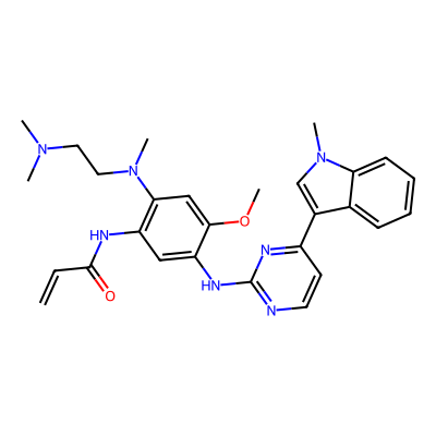 Chemical structure of Osimertinib