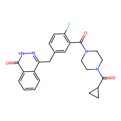 Chemical structure of Olaparib