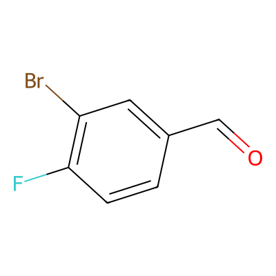 Chemical structure of 4-Fluoro-3-bromobenzaldehyde