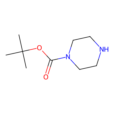 Chemical structure of 1-BOC-Piperazine