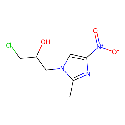 Chemical structure of Ornidazole Isomeric Impurity