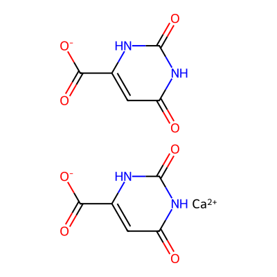 Chemical structure of Calcium Orotate Dihydrate