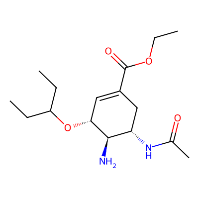 Chemical structure of Oseltamivir EP Impurity G
