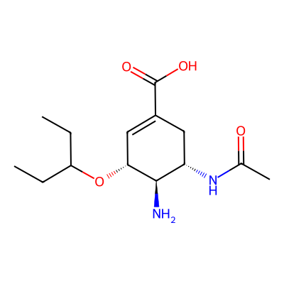 Chemical structure of Oseltamivir EP Impurity A