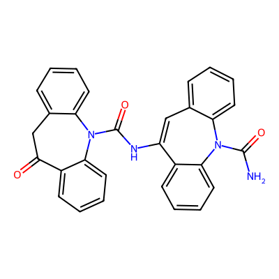 Chemical structure of Oxcarbazapine Dimer