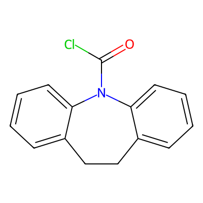 Chemical structure of Iminodibenzyl 5-Carbonyl Chloride