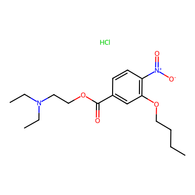 Chemical structure of Oxybuprocaine Hydrochloride Impurity 1