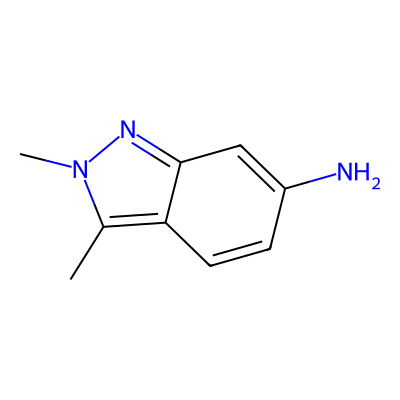 Chemical structure of 2,3-Dimethyl-2H-indazol-6-Amine