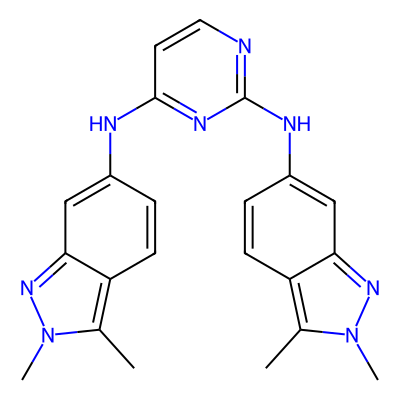 Chemical structure of Pazopanib Dimer Impurity