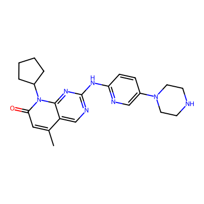 Chemical structure of Palbociclib Impurity B