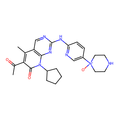 Chemical structure of Palbociclib N-oxide
