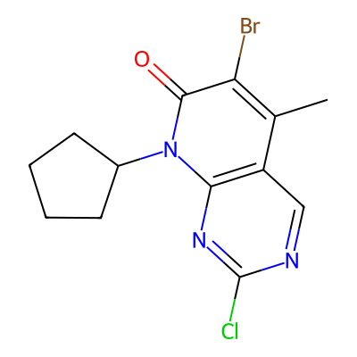 Chemical structure of Palbociclib Impurity 3