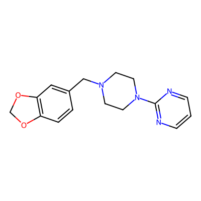 Chemical structure of Piribedil