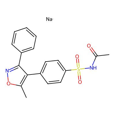 Chemical structure of Parecoxib Acetamide Impurity