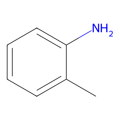 Chemical structure of o-Toluidine