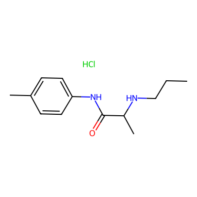 Chemical structure of Prilocaine Related Compound B