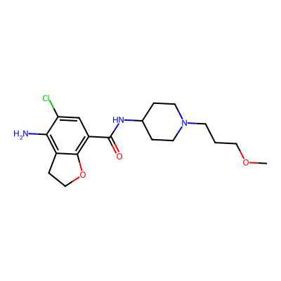 Chemical structure of Prucalopride