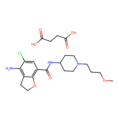 Chemical structure of Prucalopride Succinate