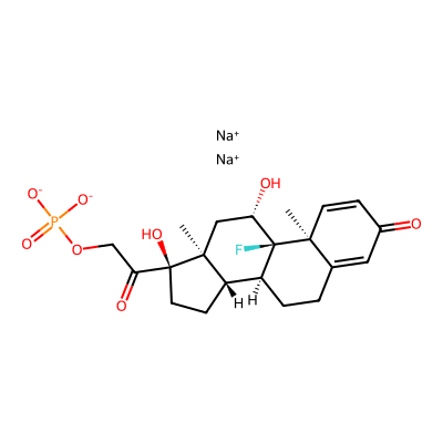 Chemical structure of Isoflupredone Disodium Phosphate