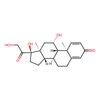 Chemical structure of Prednisolone  Acetate Impurity B