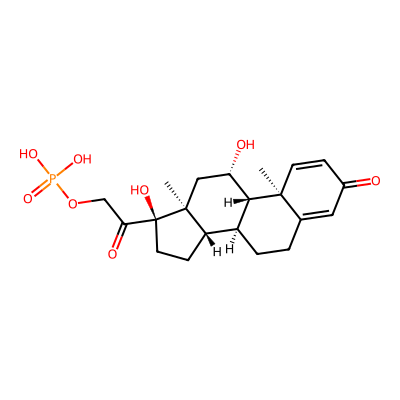 Chemical structure of Prednisolone Sodium Phosphate
