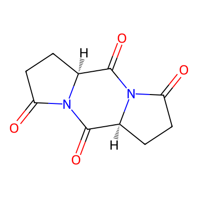 Chemical structure of L-Pyroglutamic Anhydride