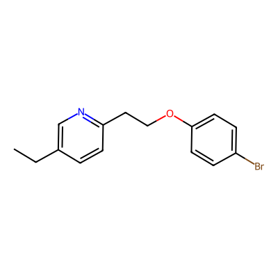 Chemical structure of Pioglitazone Bromo Impurity
