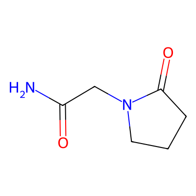 Chemical structure of Piracetam